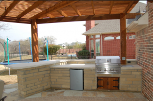 outdoor kitchen