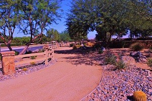 Quiet streets in Indio, California