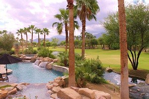 The Berm Creek on the right of the Pool