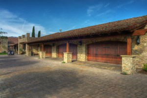 12 car garage, plus lots of interlocking pavers to park on, at Tally Ranch, La Quinta, CA.